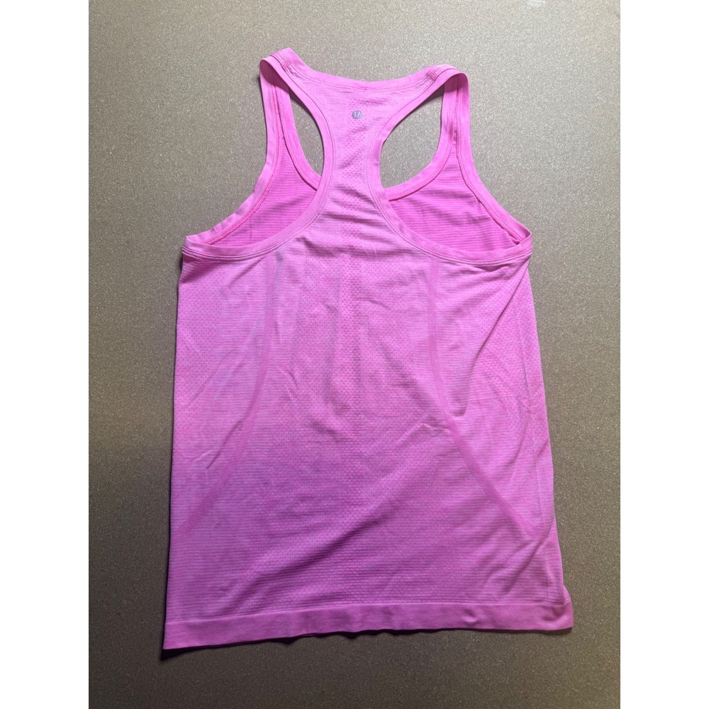 Lululemon Tank Top Racerback Pink Workout Activewear Athletic Yoga Gym‎ size 8